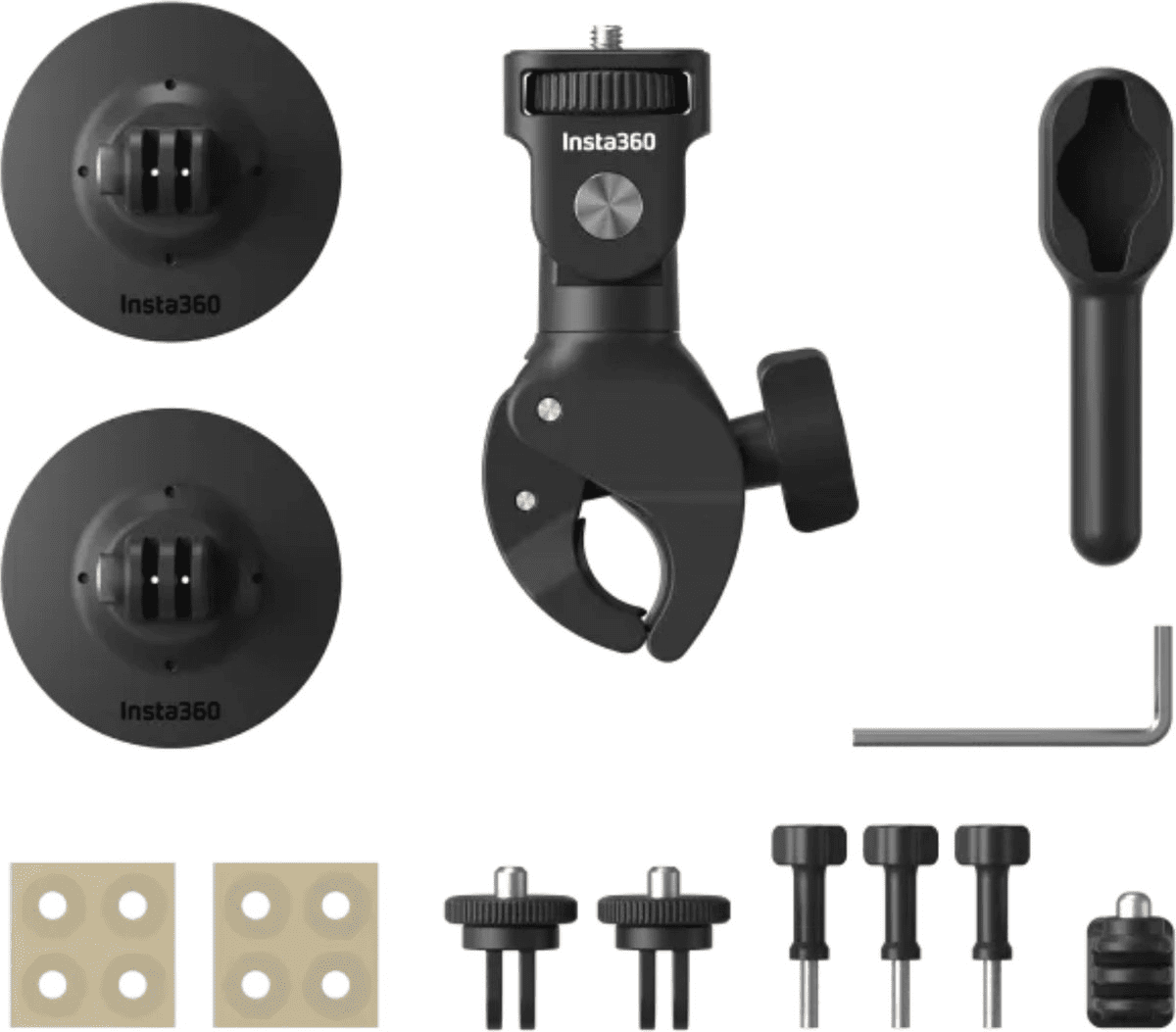 Insta360 Motorcycle (Upgrade) Selfiestick Bundle - X5 X4, X3, X2, RS, GoPro, DJI Action 3, Action 4 - TeqClub.com
