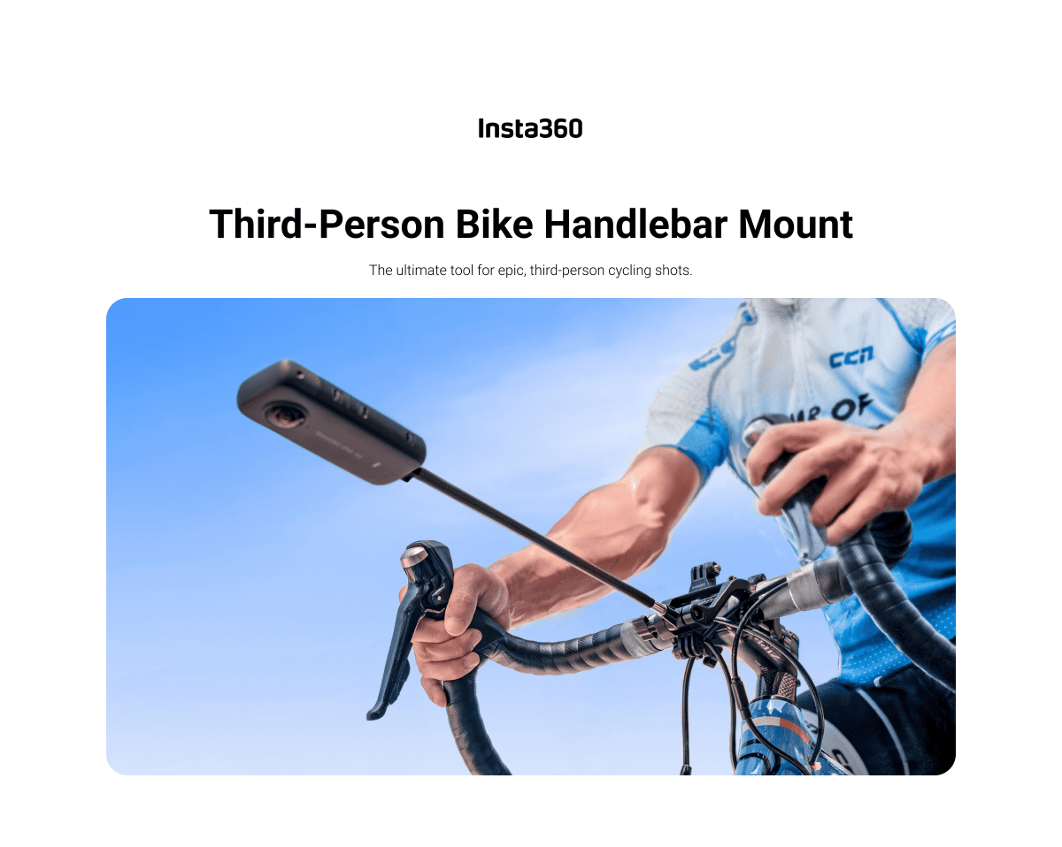 Insta360 ThirdPerson Bike Handlebar Mount - TeqClub.com