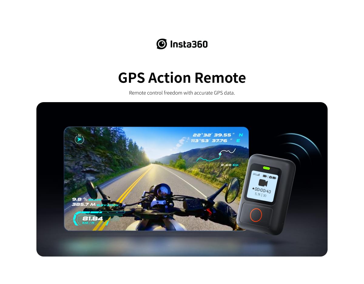 Insta360 X3 GPS Action Remote - TeqClub.com