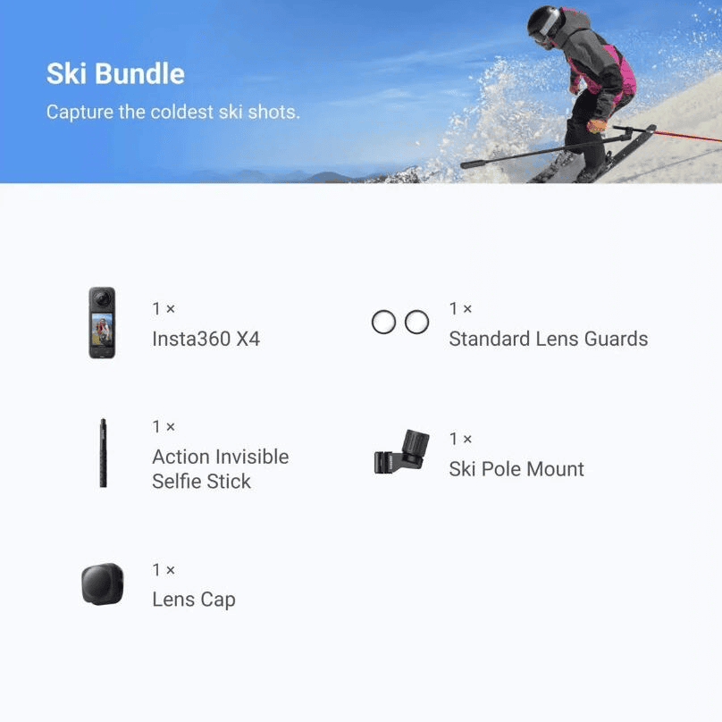 Insta360 X4 Ski Combo - TeqClub.com