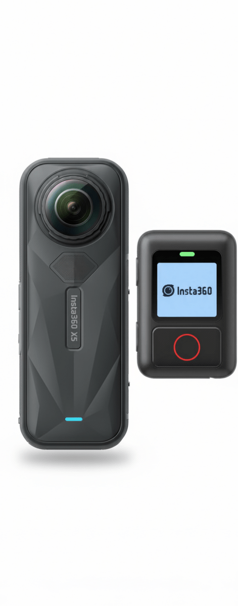Insta360 X5 - Action Cam - Black & Insta360 - GPS Action Remote bundle - TeqClub.com