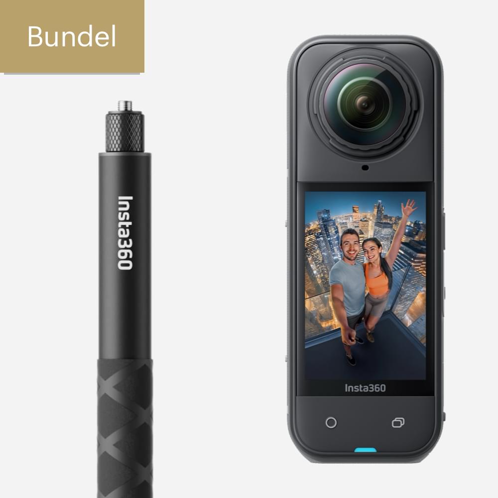Insta360 X5 Vlog Bundle - With Selfie Stick - TeqClub.com