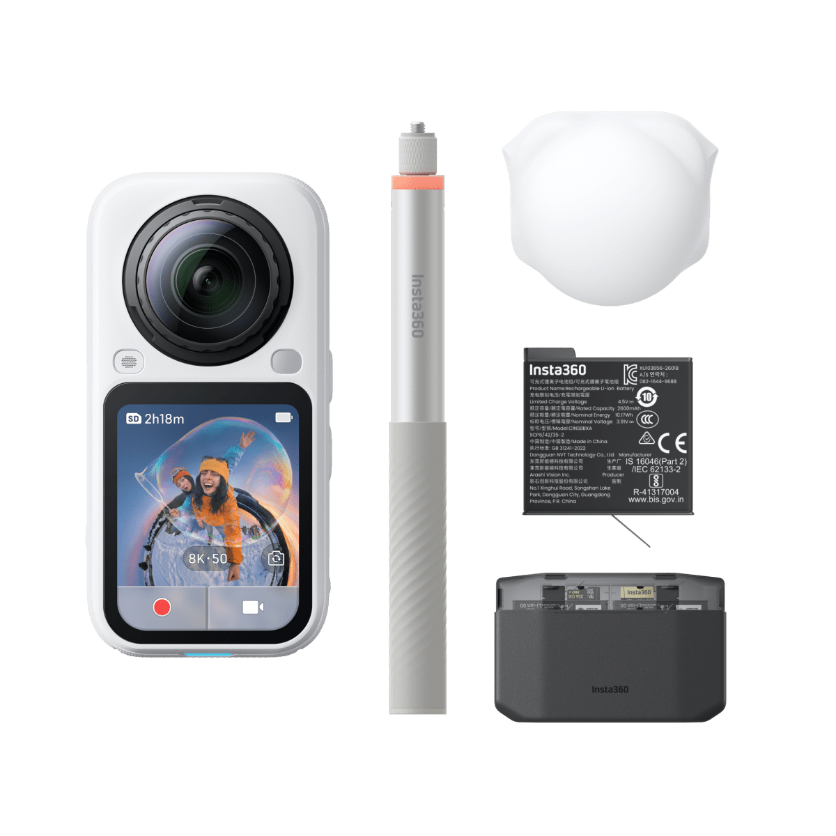 Insta360 X6 Essentials Bundle Arctic White - TeqClub.com