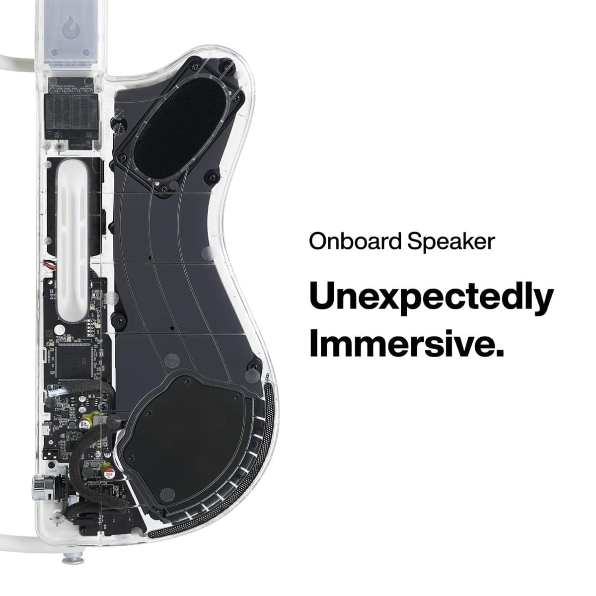 LAVA GENIE - Smart Stringless Guitar - White - TeqClub.com