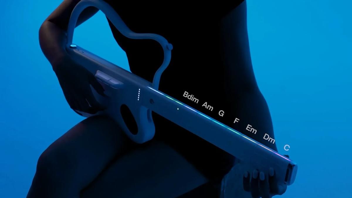 LAVA GENIE - Smart Stringless Guitar - White - TeqClub.com