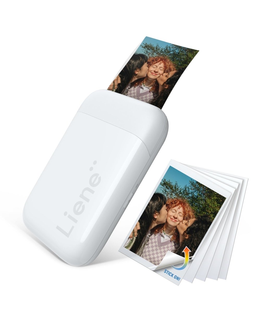 Liene Pearl Photo Printer - White (5 Zink Photo Papers) - TeqClub.com