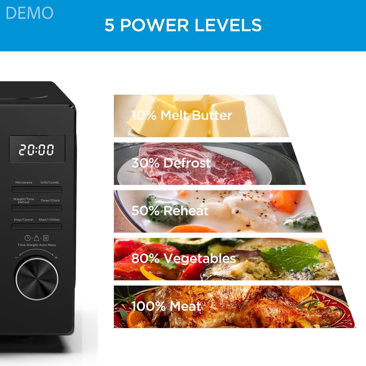 Midea MWO Black Microwave + Grill - TeqClub.com