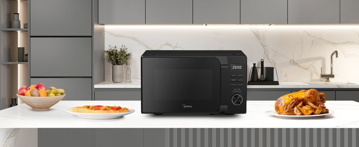 Midea MWO Black Microwave + Grill - TeqClub.com