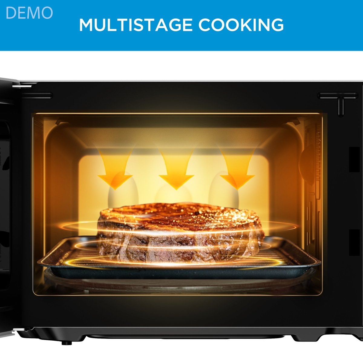 Midea MWO Black Microwave + Grill - TeqClub.com