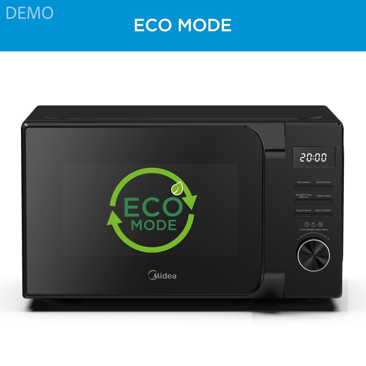 Midea MWO Black Microwave + Grill - TeqClub.com
