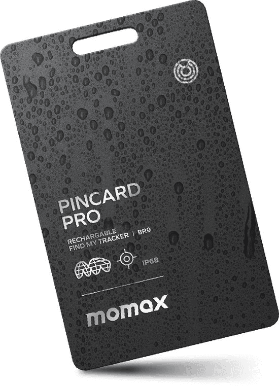 Momax PinCard Pro Rechargeable Find My Tracker - TeqClub.com