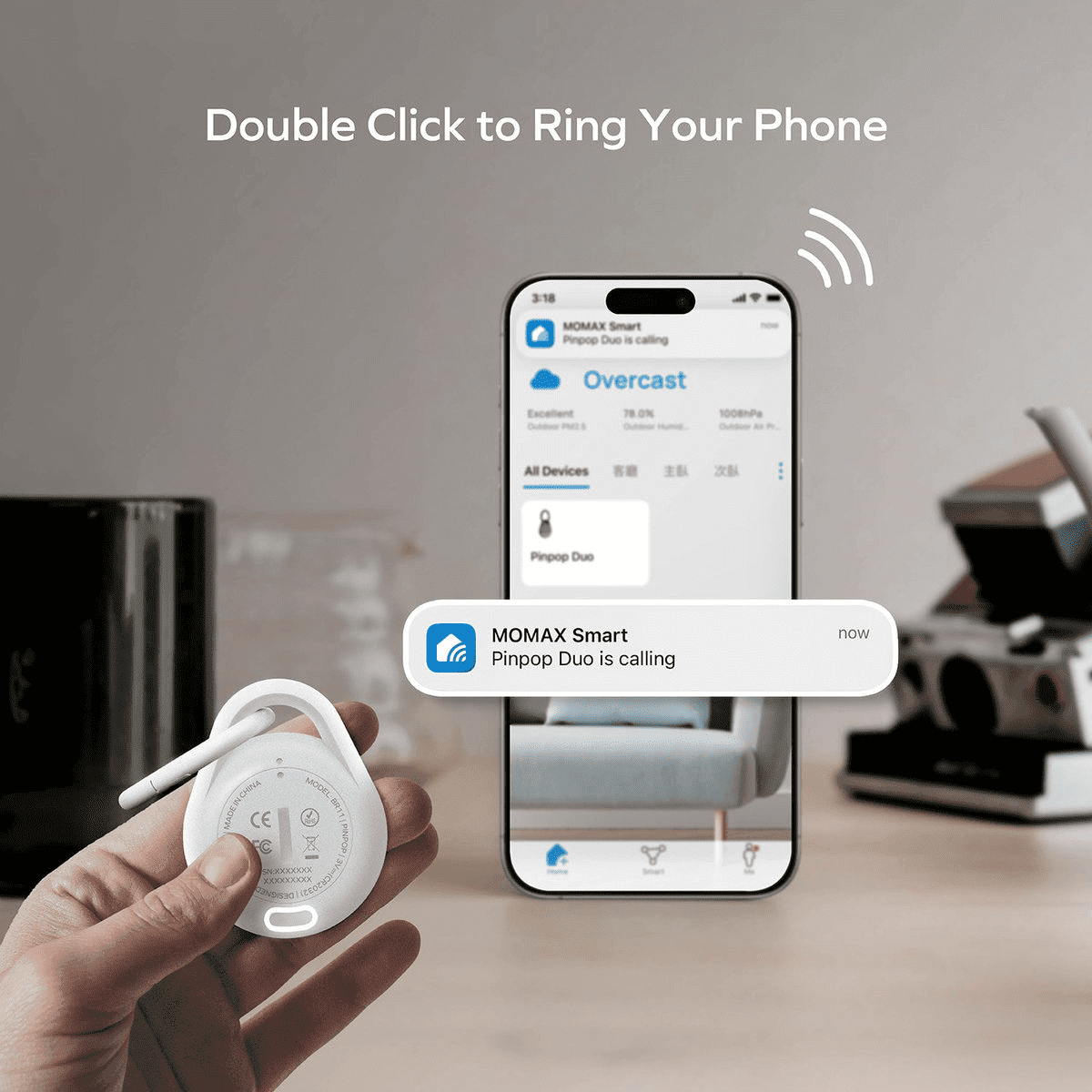 Momax Pinpop lite White x2 - TeqClub.com