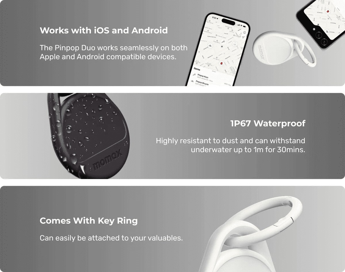 Momax Pinpop lite White x2 - TeqClub.com