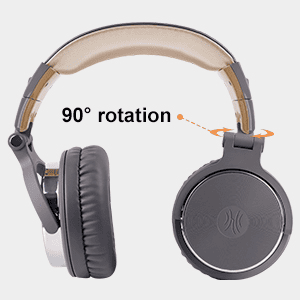 OneOdio Wired Pro 10 Grey Gold Headphones - TeqClub.com