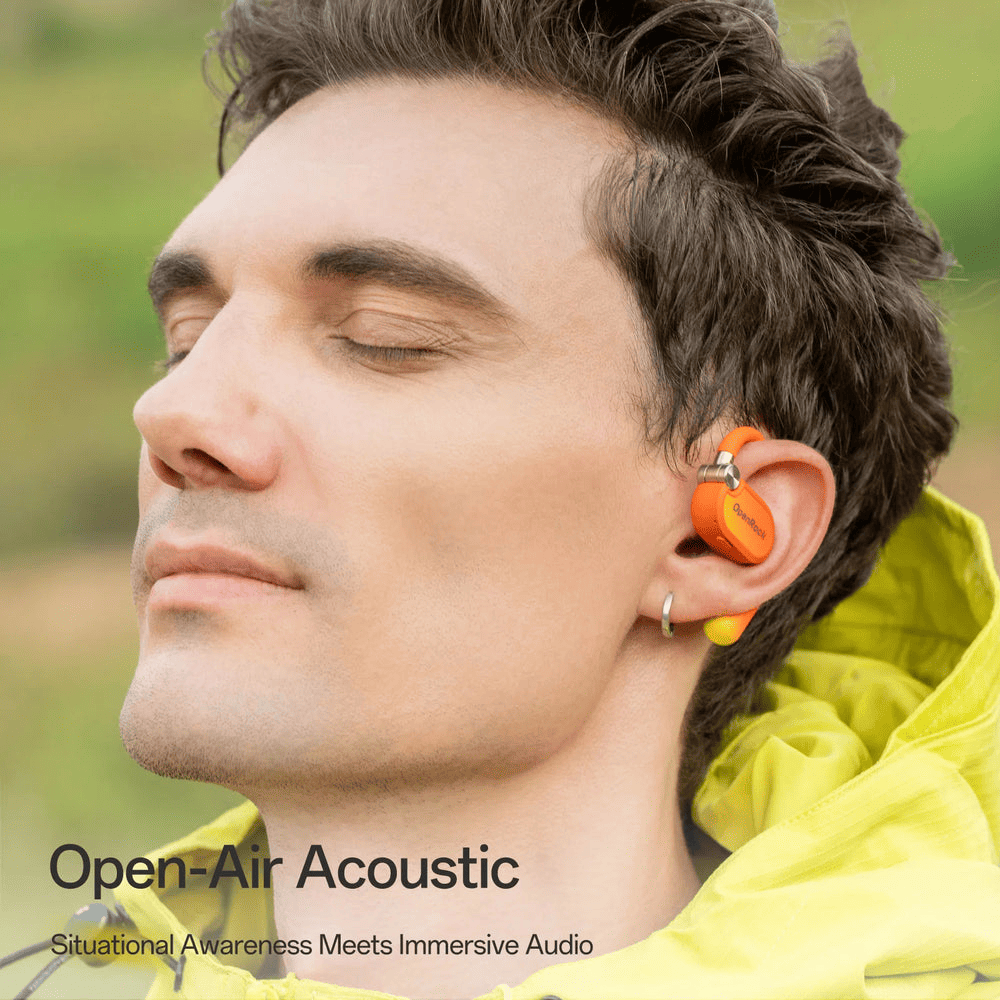 OpenRock X Orange - Open - Ear Air - Conduction Sport Earbuds - TeqClub.com