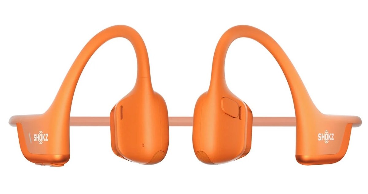 OpenRock X Orange - Open-Ear Air-Conduction Sport Earbuds