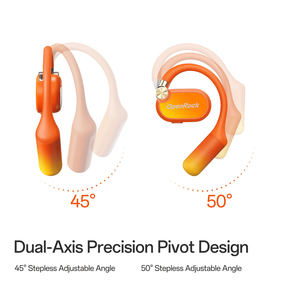 OpenRock X Orange - Open - Ear Air - Conduction Sport Earbuds - TeqClub.com
