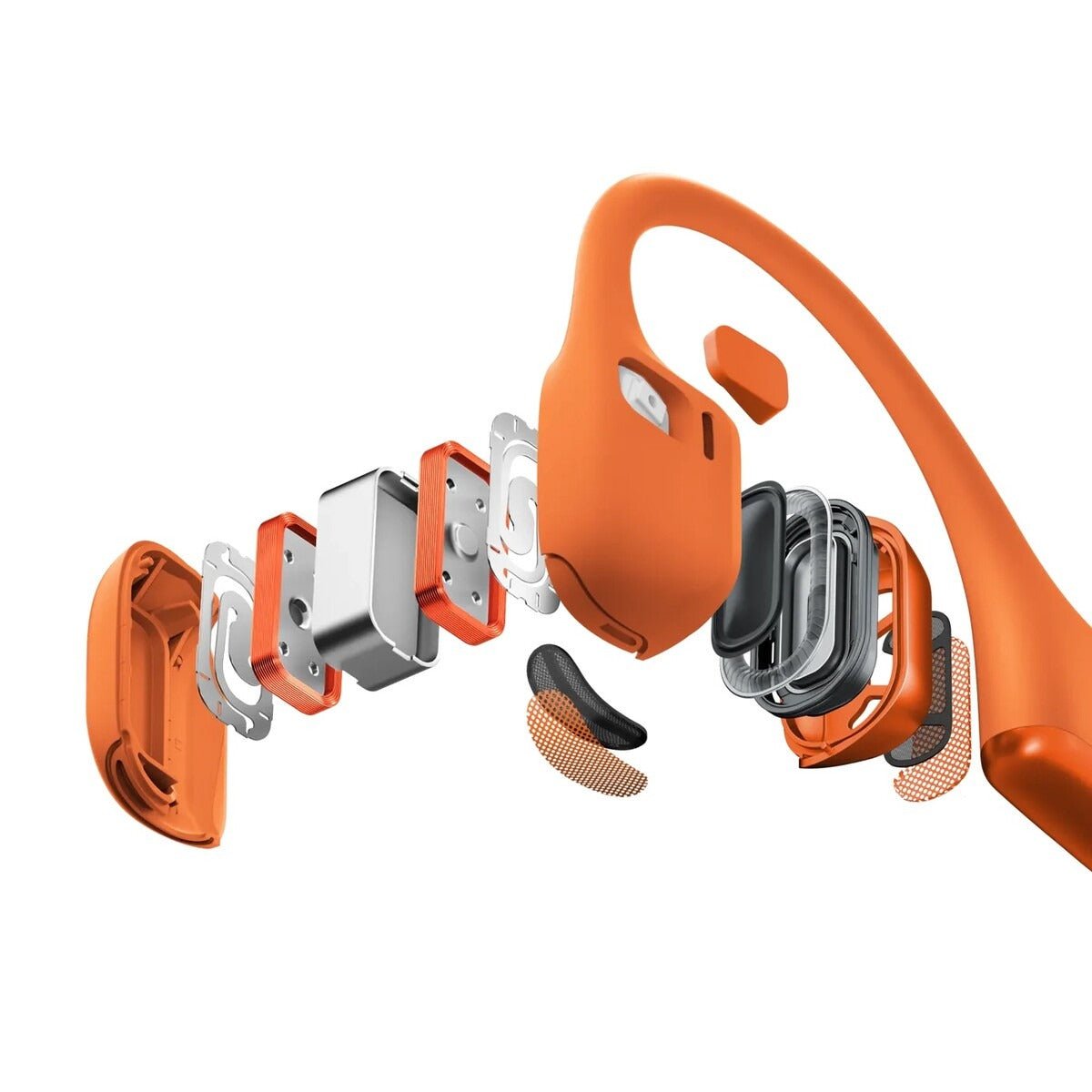 OpenRock X ワイヤレスイヤホン オレンジ/イエロー OPENROCK X Open-Ear Sport Earbuds Bluetooth 5.3 Air Conduction Tech