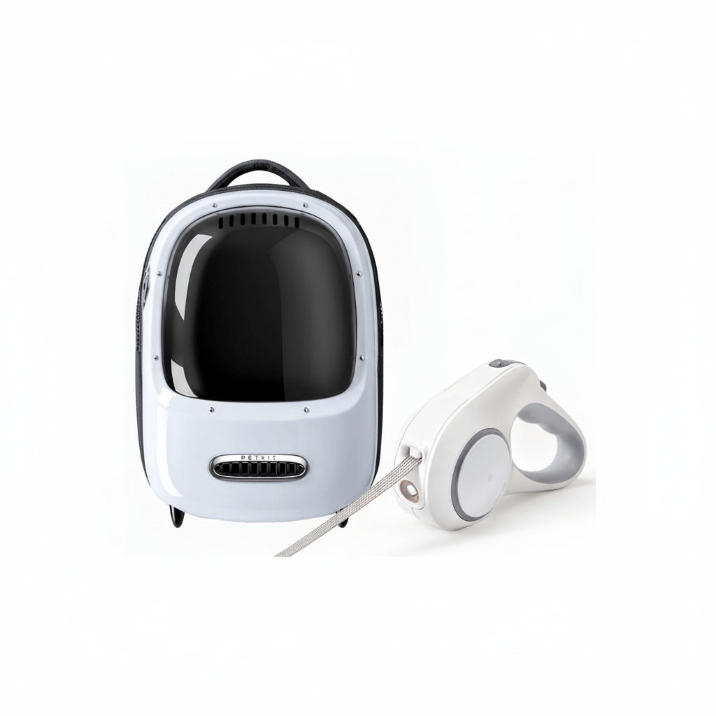 Petkit - Breezy 2 - White - Cat Carrier & Petkit - Go Shine - Dog Leashes - TeqClub.com