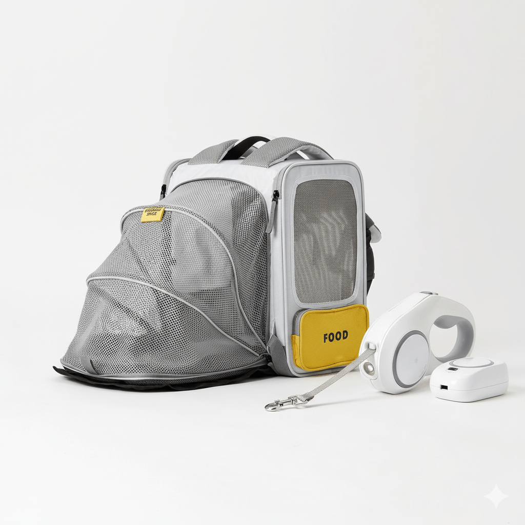 Petkit - Breezy2 Smart Cat Carrier - grey & Petkit - Go Shine - Dog Leashes - TeqClub.com