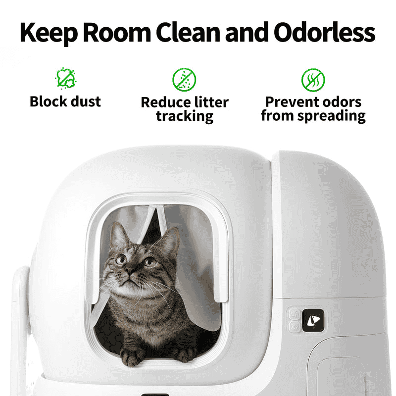 PETKIT Cat Litter Box Magnetic Dustproof Curtain 2.0 - TeqClub.com