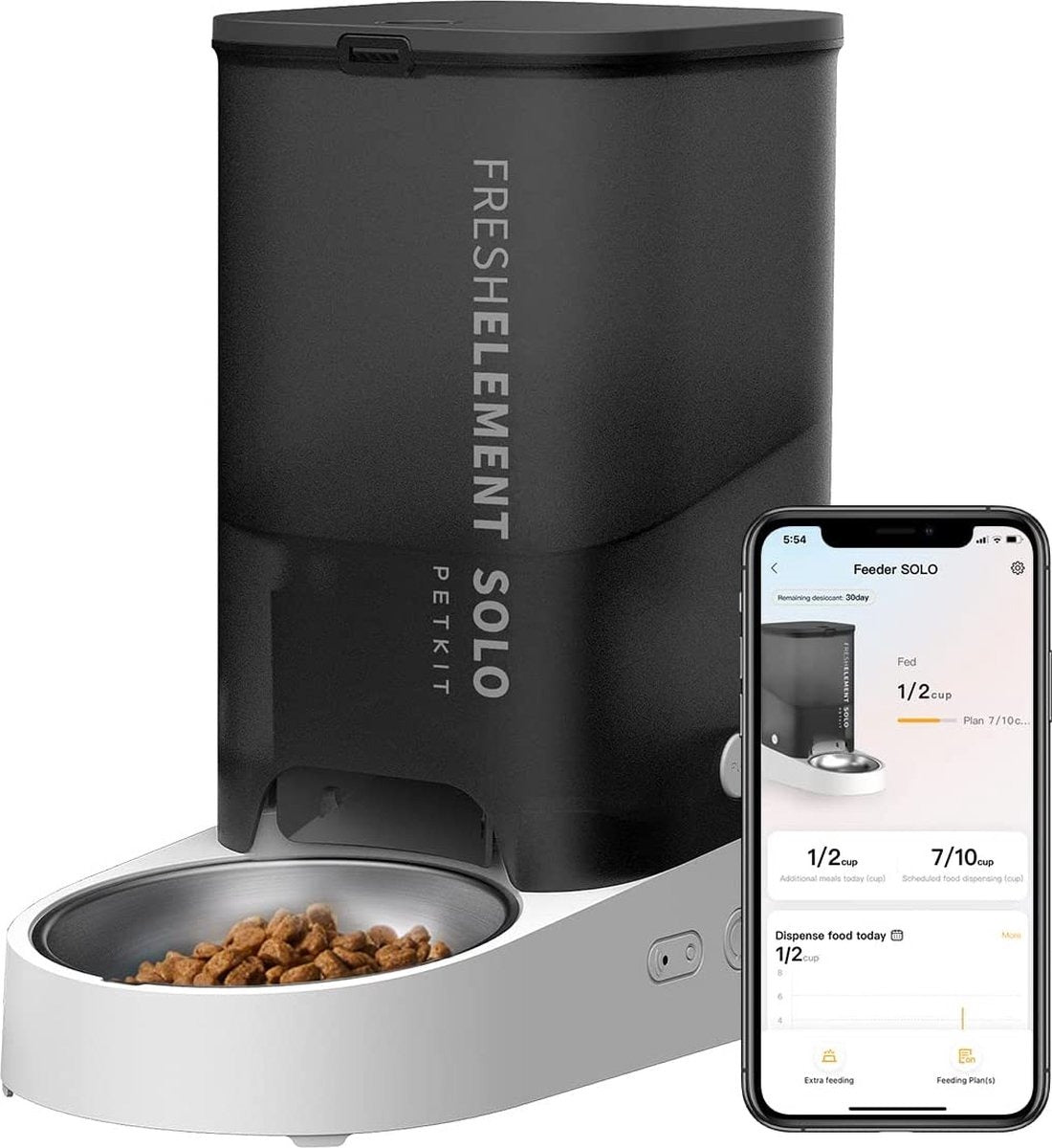 PETKIT - YumShare Solo met Camera new grey & PETKIT - Feeder Desiccant - TeqClub.com