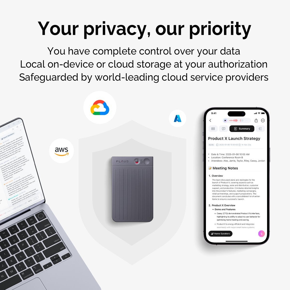 PLAUD NOTE Power Bundel - LLM Empowered AI Voice Recorder - AI Memorecorder - TeqClub.com