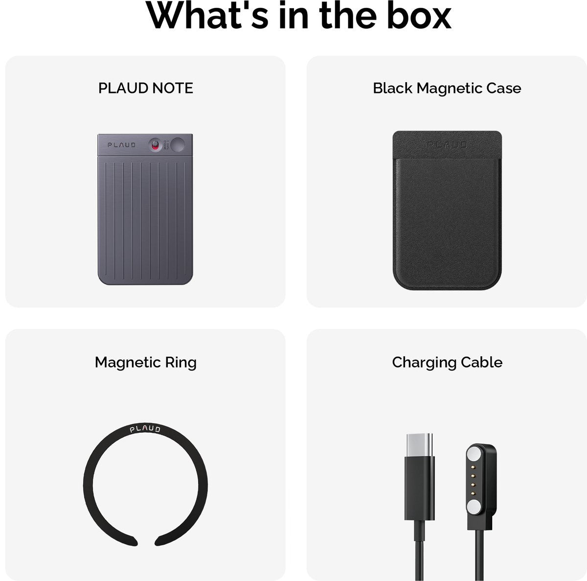 PLAUD NOTE Power Bundel - LLM Empowered AI Voice Recorder - AI Memorecorder - TeqClub.com