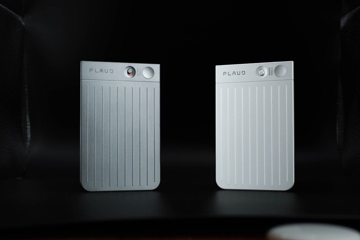 PLAUD NOTE Silver & Case Brown