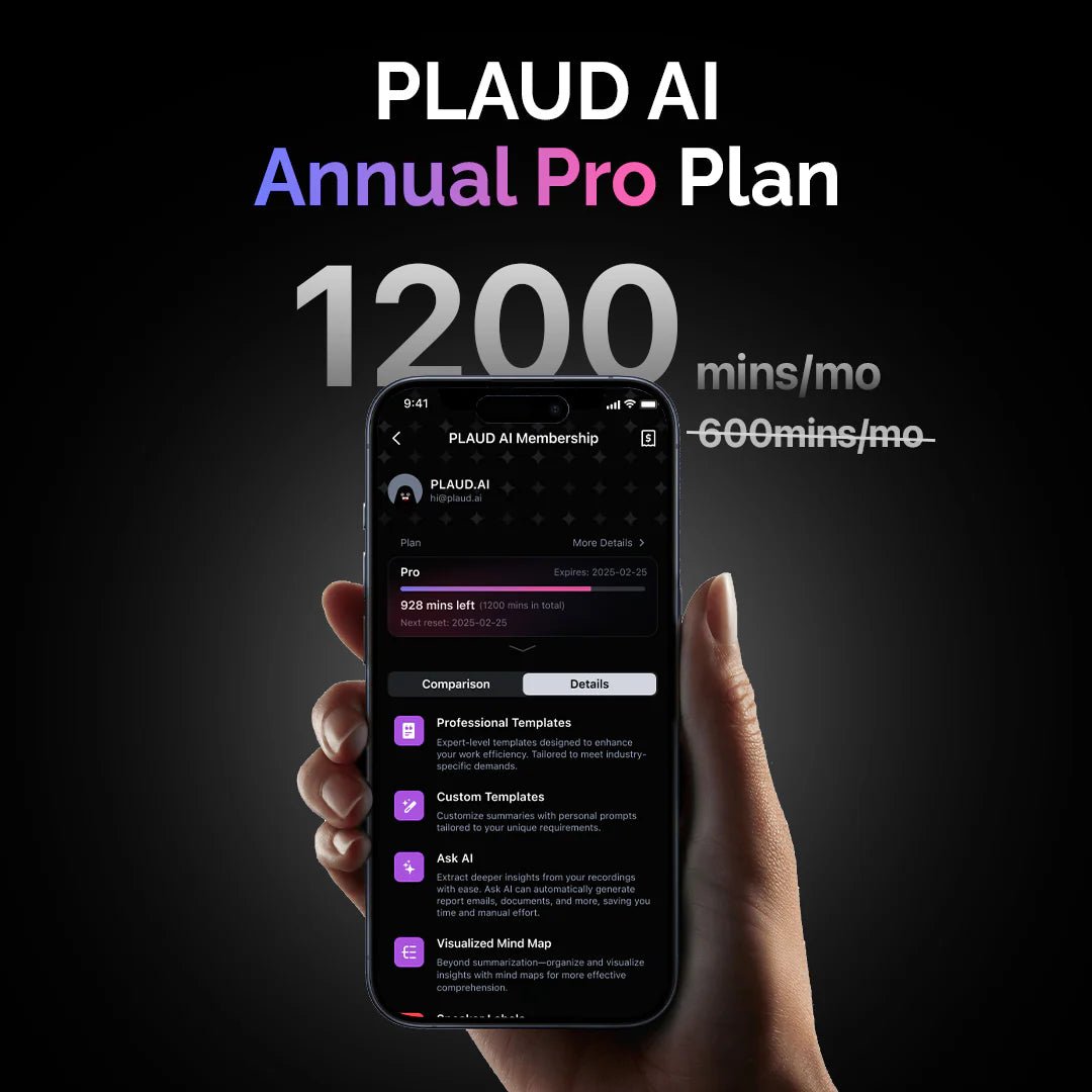 PLAUD NOTE Starlight - Pro Plan Bundle - TeqClub.com