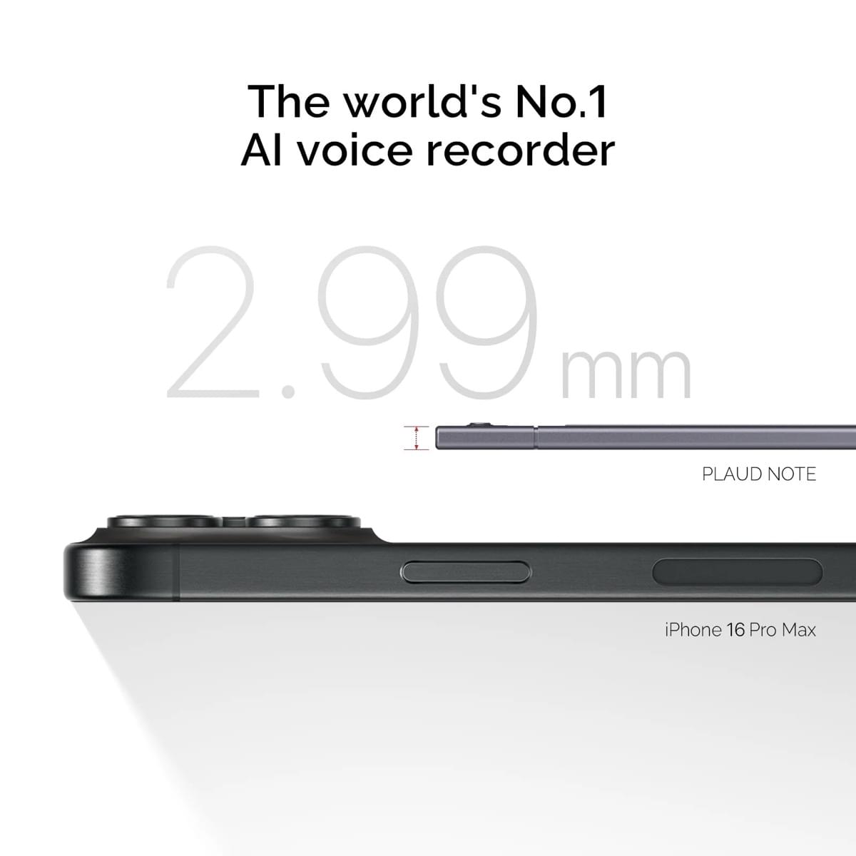 PLAUD NOTE AI Voice Recorder ブラック Amazon.com: AI Voice Recorder with Two Cases, with App