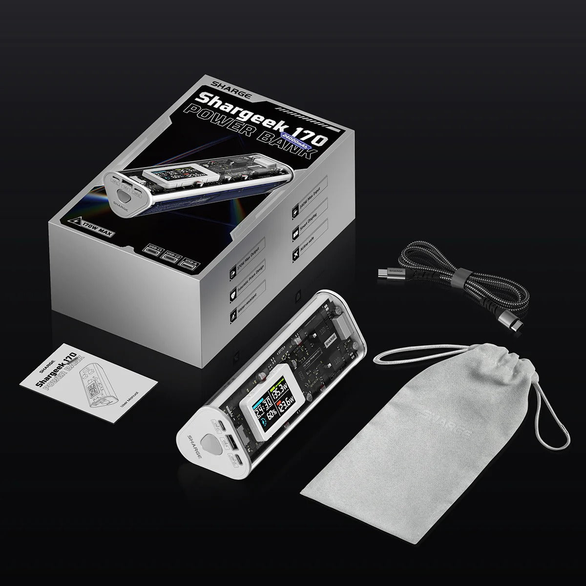 SHARGE Shargeek 170 - 24000 mAh Power Bank