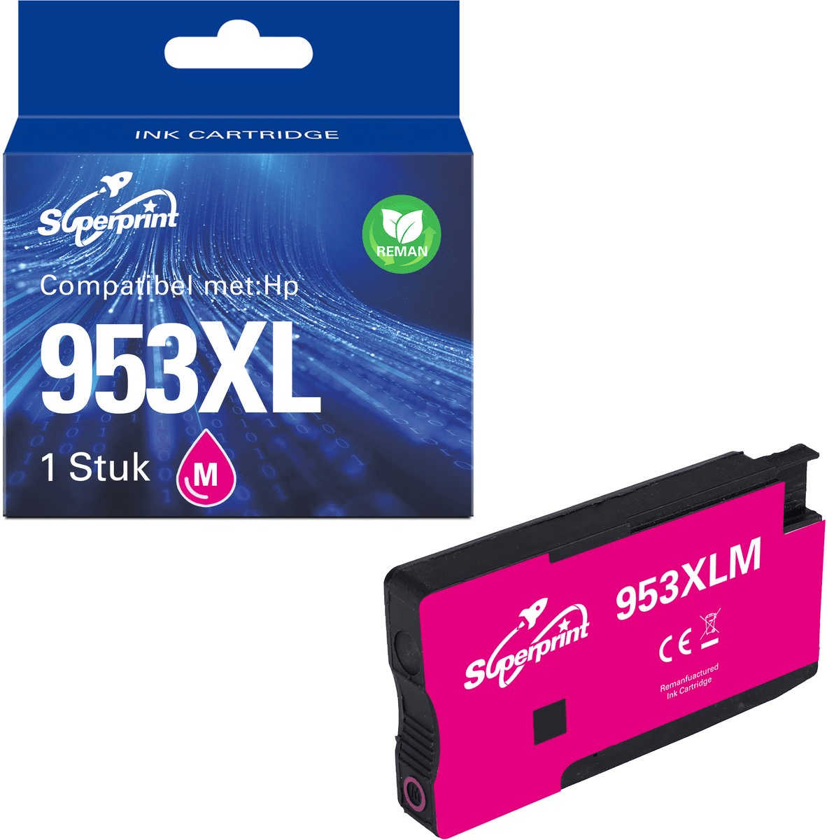 Superprint 953XL High Capacity Magenta Ink Cartridge (HP 953XL Compatible) - TeqClub.com