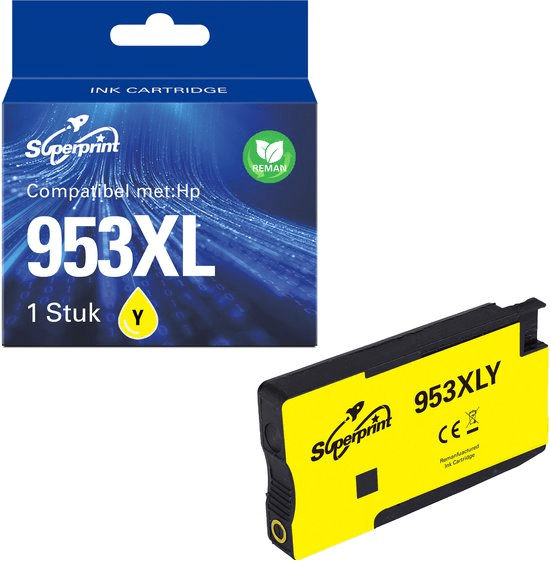Superprint 953XL High - Yield Ink Cartridge | Compatible with HP 953XL | Yellow - TeqClub.com