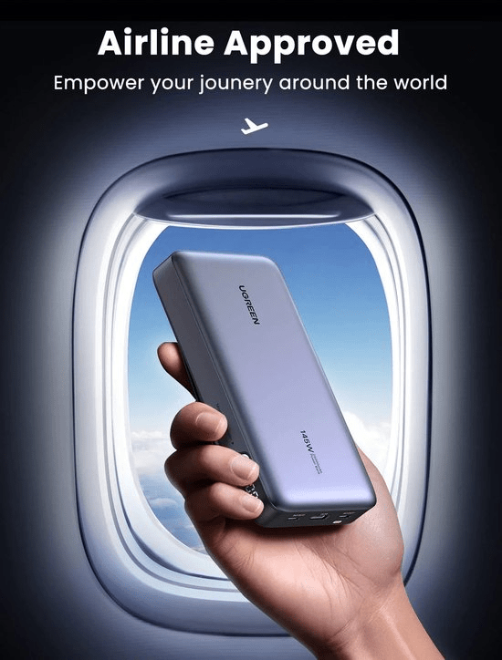 Ugreen 145W powerbank – 25000mAh capaciteit - TeqClub.com