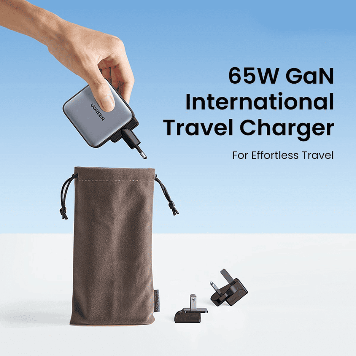 UGREEN GaN 65W Fast Charger (3 - Port) - TeqClub.com