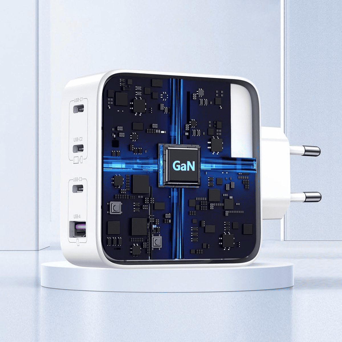 UGREEN Nexode 100W 4 - Port PD GaN Fast Charger EU (White) - TeqClub.com