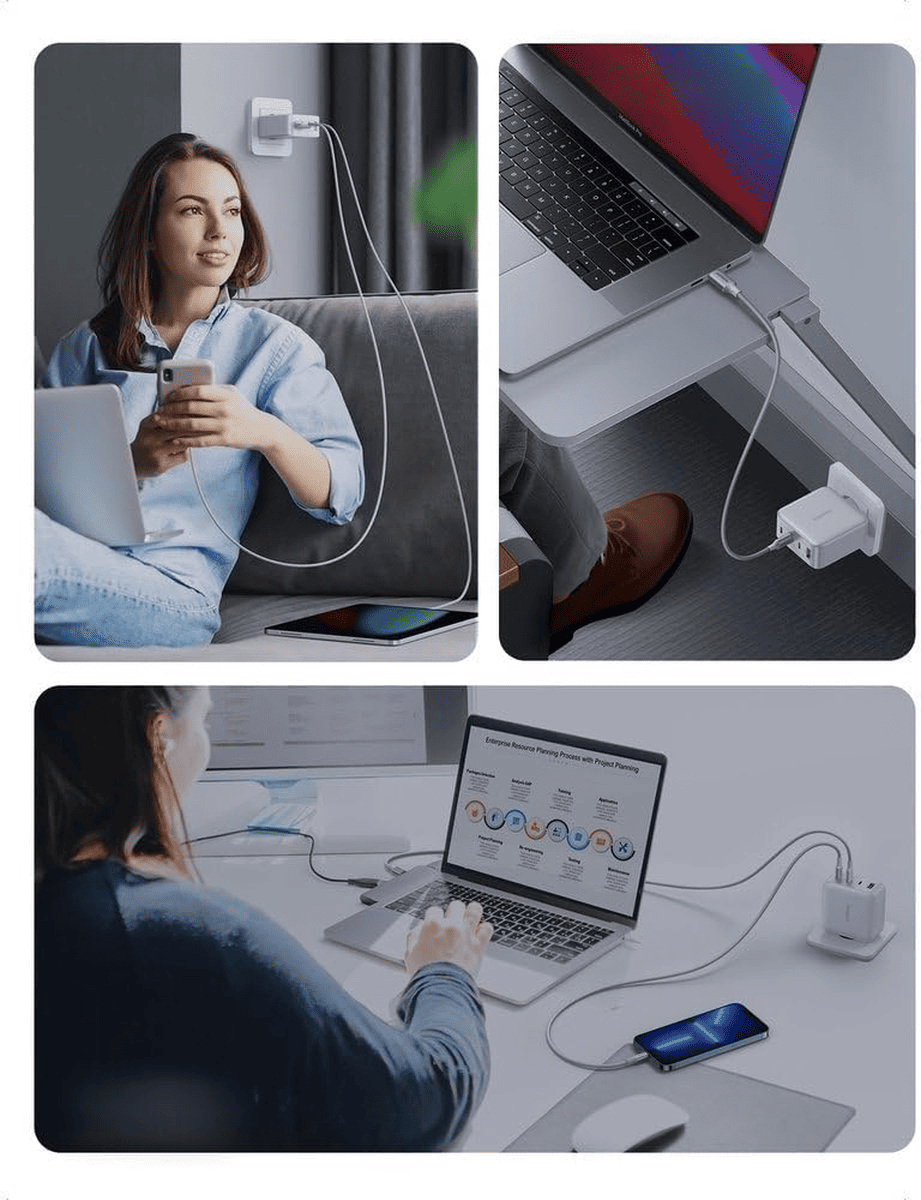 UGREEN Nexode 100W 4 - Port PD GaN Fast Charger EU (White) - TeqClub.com