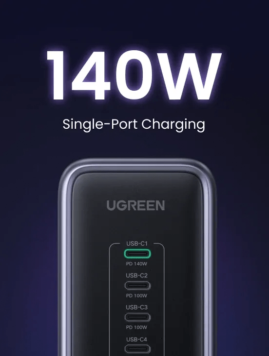 UGREEN Nexode 300W 5 - Port PD GaN Fast Charger EU - TeqClub.com