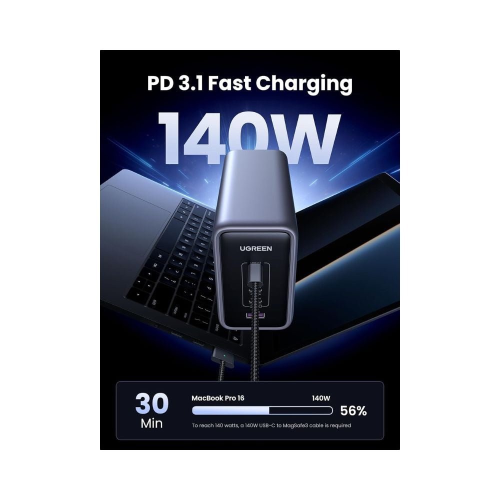 UGREEN Nexode 300W 5 - Port PD GaN Fast Charger EU - TeqClub.com