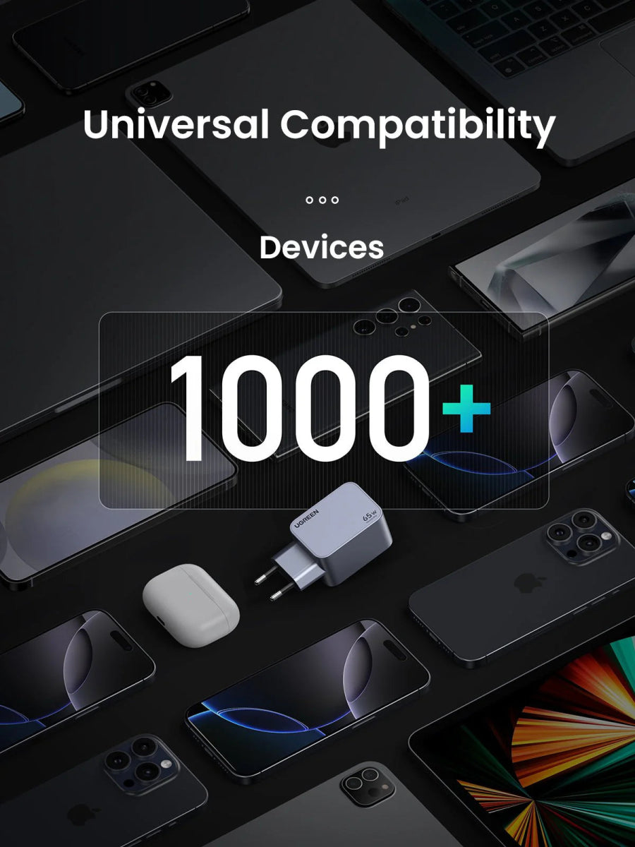 UGREEN Nexode Pro 65W 3 - Port GaN Fast Charger Set EU - TeqClub.com