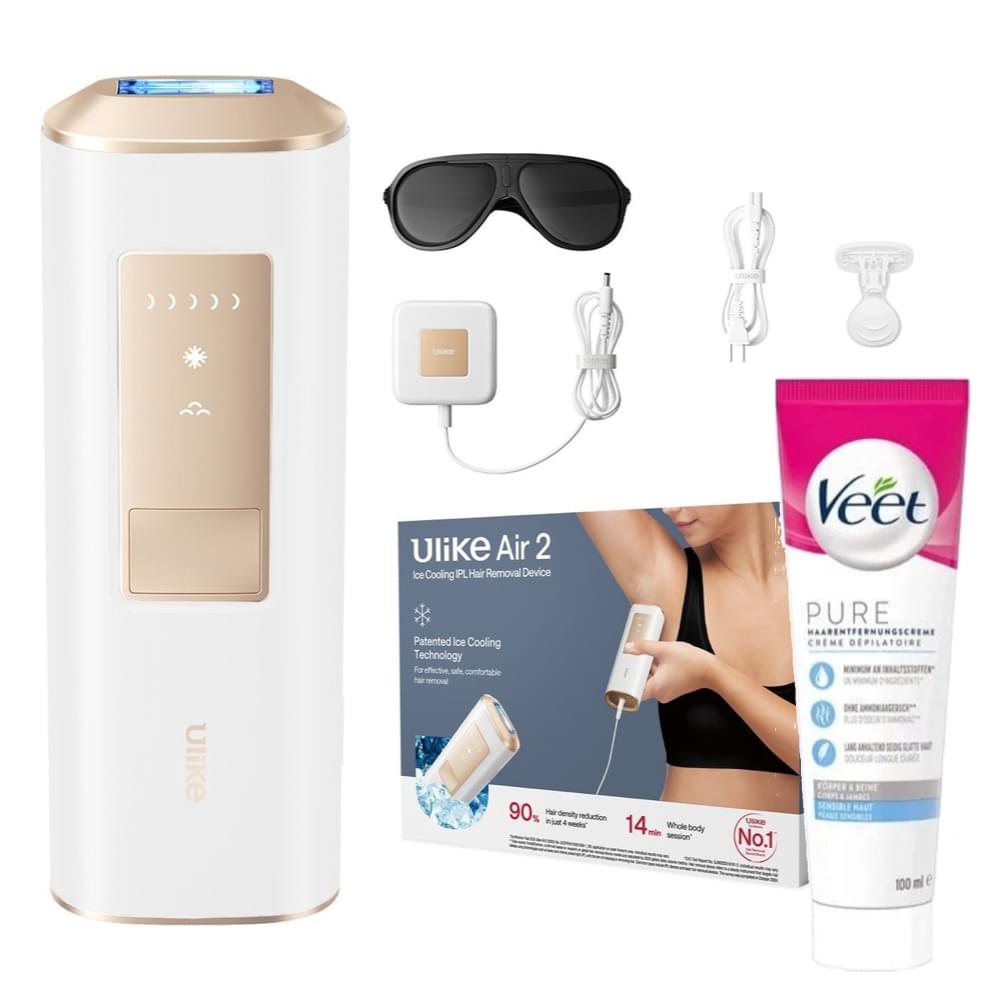 Ulike Rieke Ulike Smooth Skin Bundle – Ulike Air 2 Sapphaire Ice Cooling IPL Hair