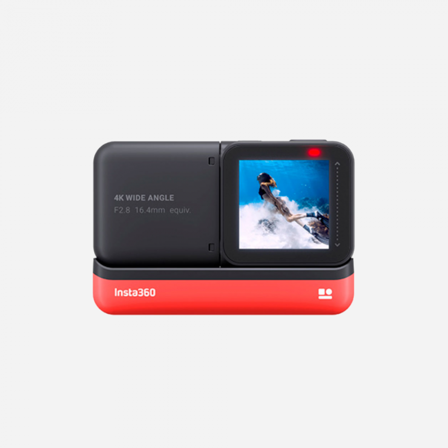INSTA360 ONE R 4K - backside achterkant