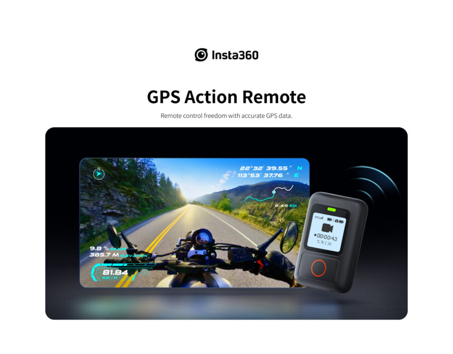 Insta360 GPS actie afstandsbediening op fiets