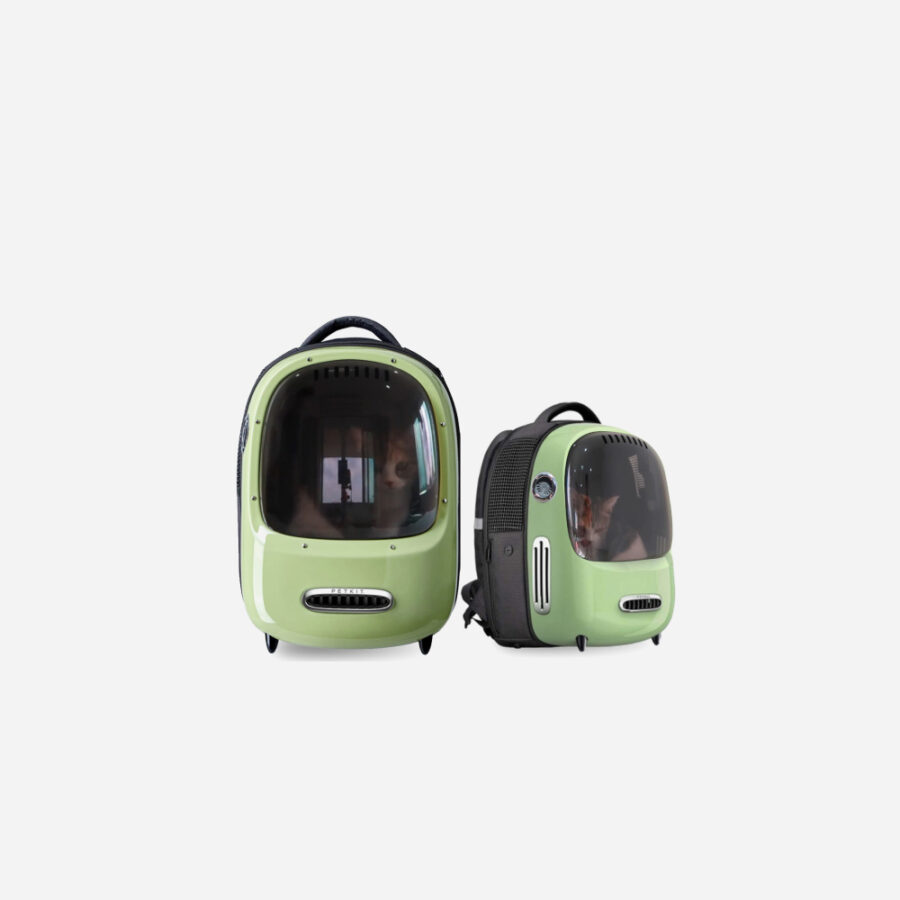 PetKit Breezy2 smart - kattenrugzak - groen- twee