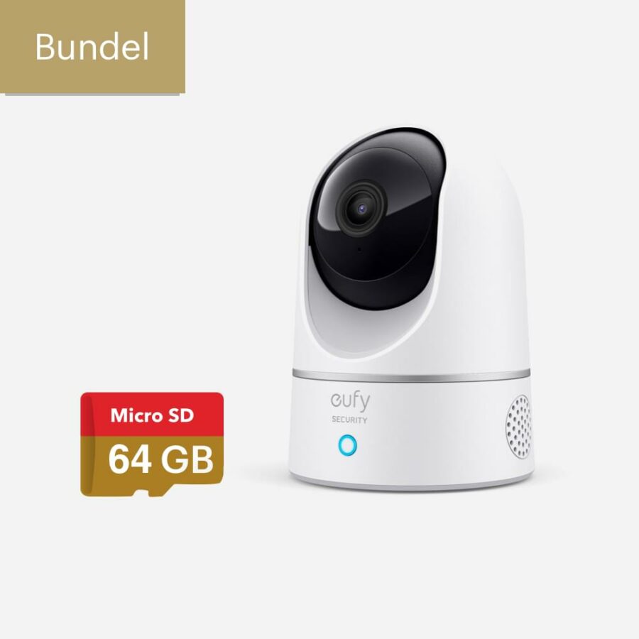 Eufy E220 Indoor camera met 64GB microSD kaart bundel