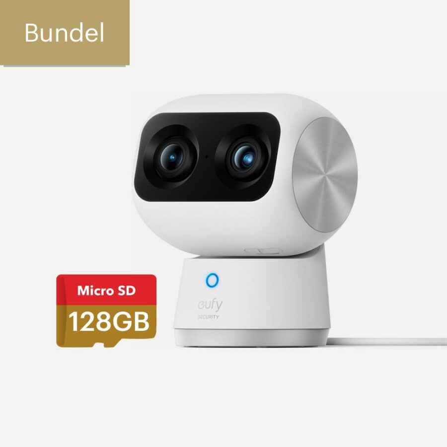 Eufy S350 Indoorcam Dual met 128GB bundel